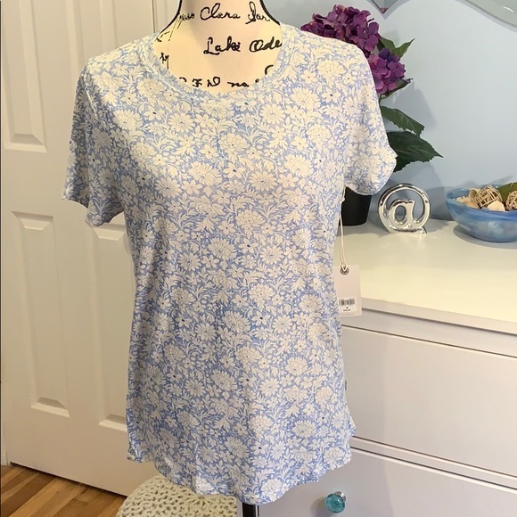 Lucky 🍀 Brand All Over Floral Cotton Tee Medium - Picture 6 of 8